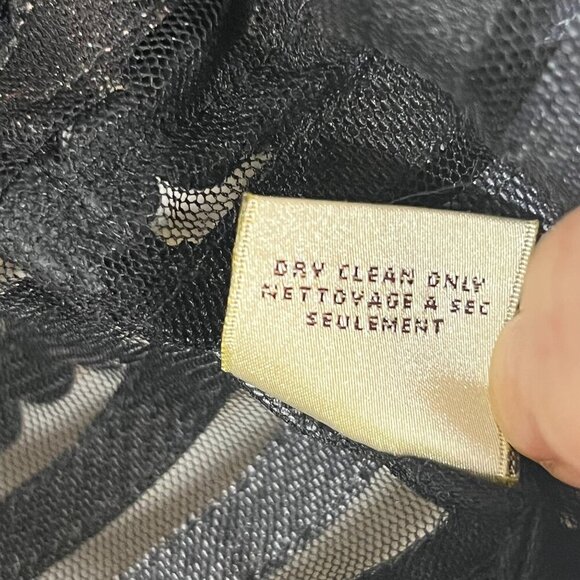 Elevenses Anthropologie Ribbon Sheer Striped Shrug‎ Black Blue Pink Size Medium - Picture 5 of 7